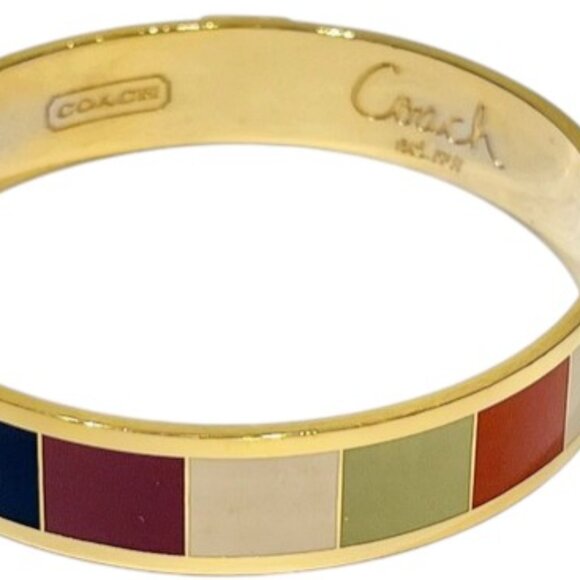 Coach Y2K Vintage Legacy 65th Anniversary Striped Bangle Bracelet - Picture 5 of 5
